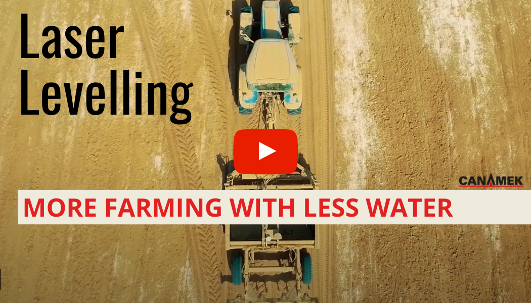 Load video: Laser Leveling, More Farming with Less Water